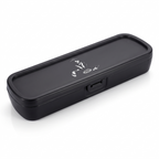 Closed matte black cutlery case with the Rockafellas mark